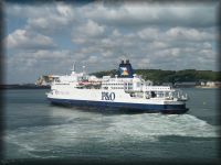 A P&O ferry prepares to leave Dover